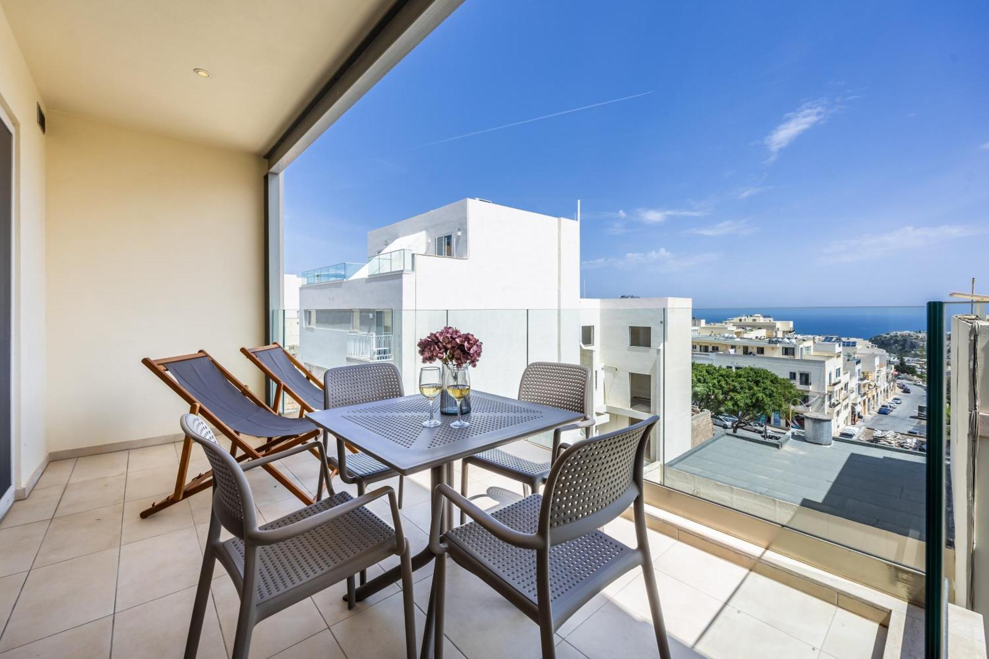 Fl5 Thelodge Amazing Views W Terrace By Homely Mellieħa Eksteriør billede